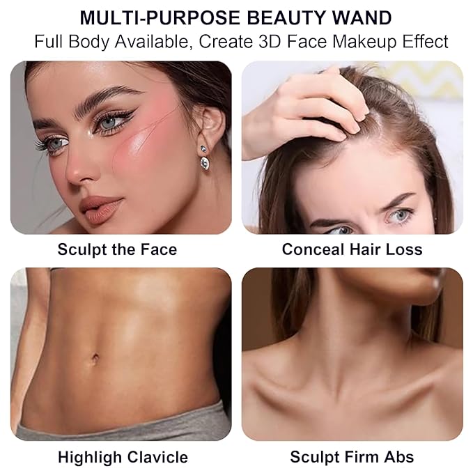 Lezero 3Pcs Contour Stick Makeup Kit, Shades with Highlighter, Blush and Bronzer Stick for Sculpt the Face and All Skin Type, Long Lasting, Smooth, Dewy & Matte Finish, MEDIUM