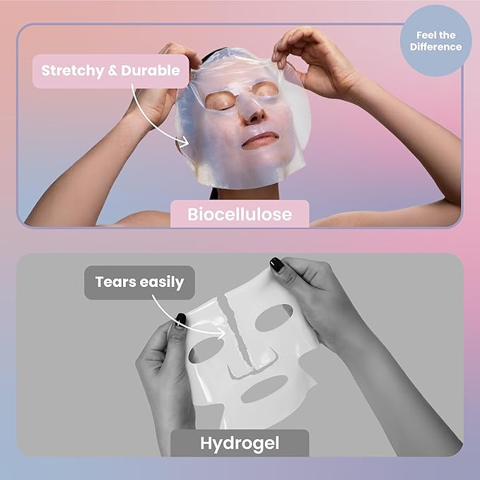 Body Restore Natural Collagen Face Mask 12 Pack – Valentines Day Gifts for Her and Him, Korean Skin Care Mask with Fermented Coconut Water, Birthday Gifts for Women & Men, Dry Skin – Variety