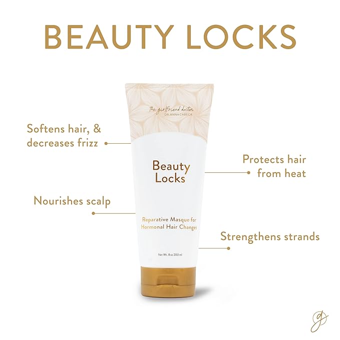 VIDAPURA Beauty Locks Hair Masque by Dr. Anna Cabeca – Deep Nourishing Treatment for Midlife Hair, Strengthens, Softens & Hydrates, 4 oz