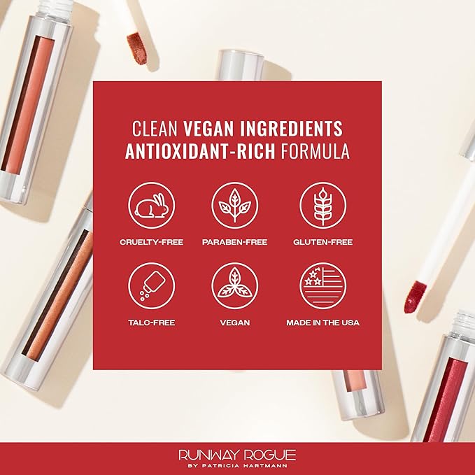 Runway Rogue Silk Glam Liquid Lipstick, Long Wear Frosted Pomegranate Lipstick, ‘Cocktail Hour’