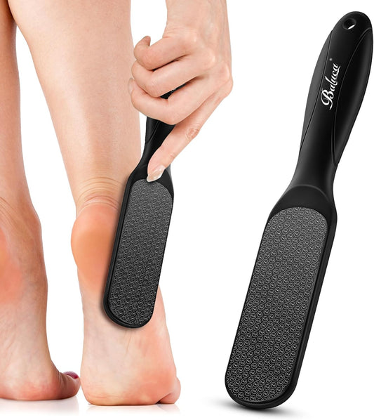 BALUCA Hard Skin Remover Nano Glass Foot File - Foot Callus Remover, Durable Foot Scrubber, Dead Skin Remover, Hygienic Pedicure Tool, Long Lasting Foot Buffer, Soft Smooth Feet, Black