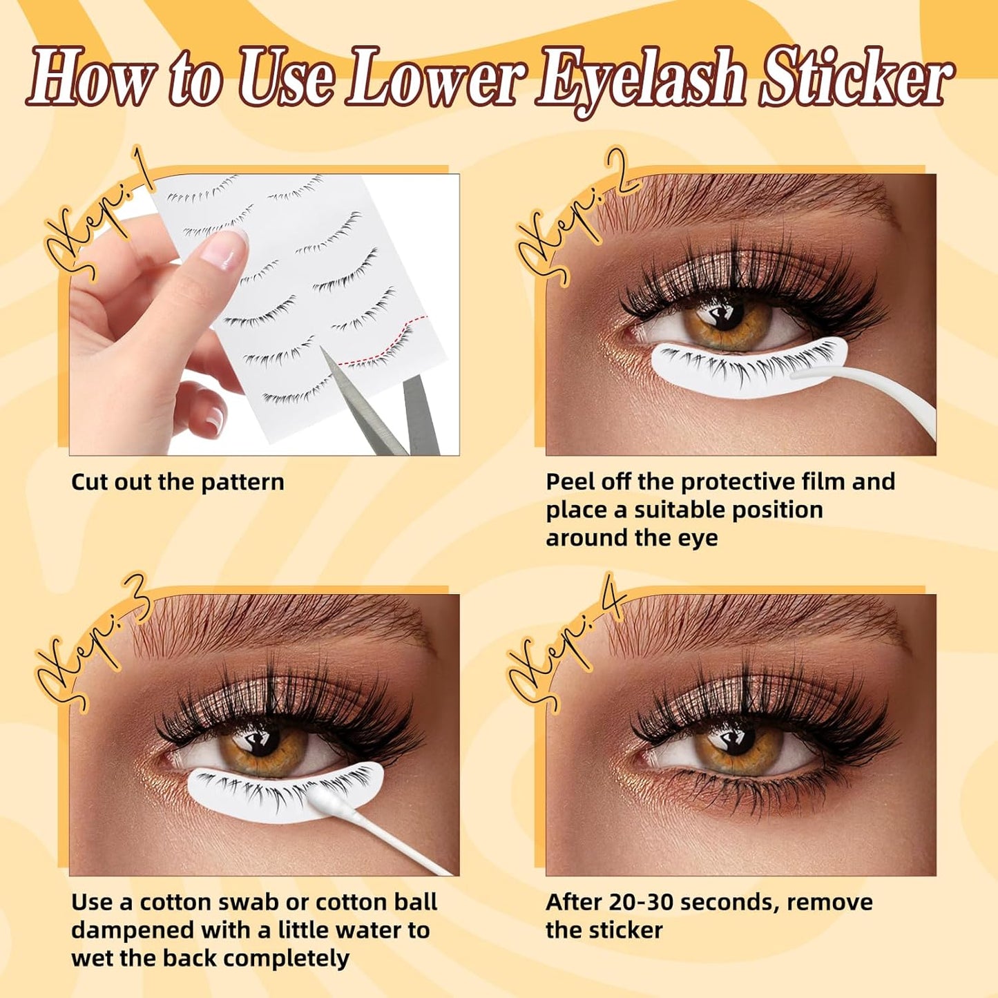 QUEWEL 2 Pairs Magnetic Eyelashes, Reusable No Glue Needed Magnetic Eyelashes Kit with Applicator Lash Clusters Kit without Eyeliner Easy to Wear and Remove (G-YC-C+E01)