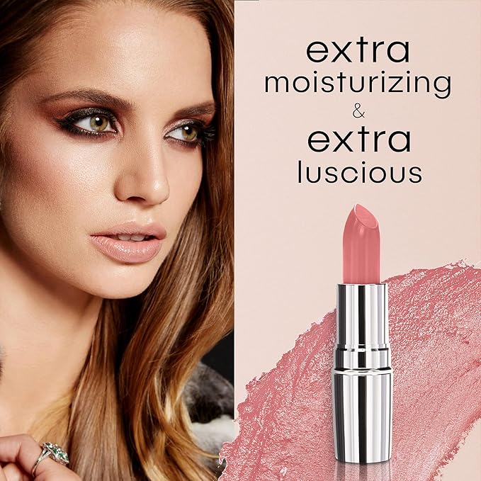 Nude Envie - Lipstick - Creamy & Long-Lasting Finish - Velvety Texture & Easy Application - Luxury Hydration - With Shea Butter, Vitamin E & Jojoba Oil - Vegan, Paraben-Free & Cruelty-Free - Mesmerize