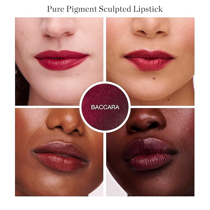 Ogee Full Bloom Sculpted Lipstick (Bacarra - Deep Wine) - Long Lasting Organic Lipstick with Jojoba Oil & Micro Hyaluronic Acid - 70% Organic Ingredients & Made in USA