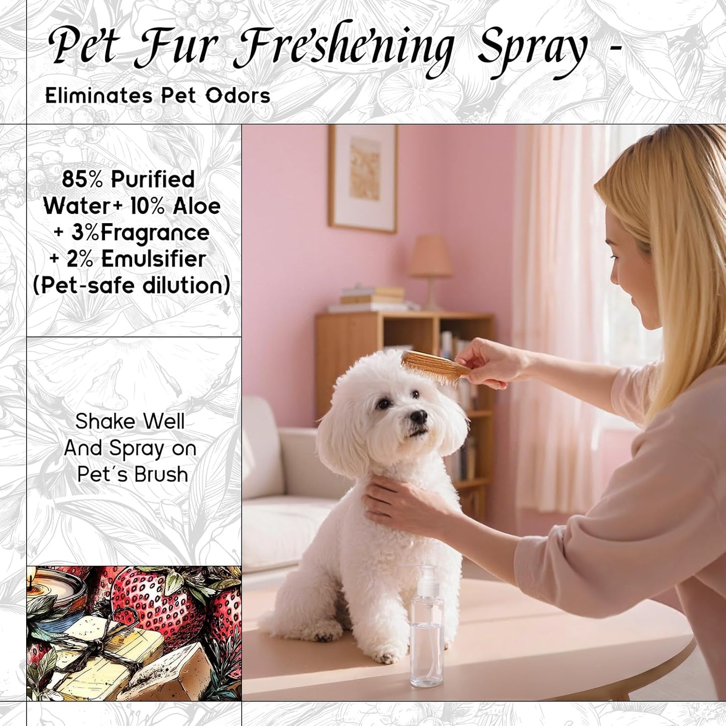 HIQILI Strawberry Fragrance Oil for Diffuser Use, Great for Candle, Soap, Body Butter Making, DIY Fruity Scent Perfume - 5.07 Fl Oz