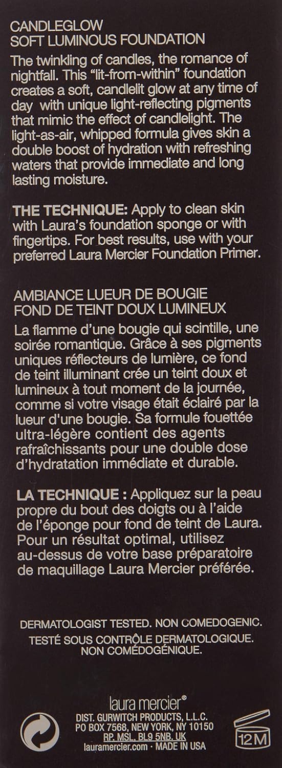 Laura Mercier Candleglow Soft Luminous Foundation for WoMen, Pecan, 1 Ounce