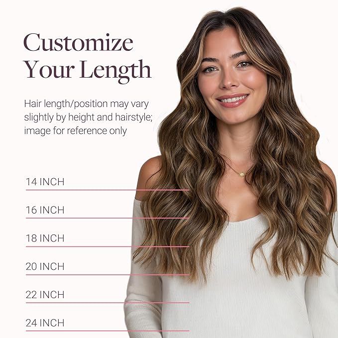 GOO GOO Genius Narrow Edge PU Weft Hair Extensions Human Hair, Invisible Sew in Hair Extensions Human Hair, P16/22A Light Blonde Highlighted Golden Blonde 16 Inch 100g, Seamless Soft Lightweight