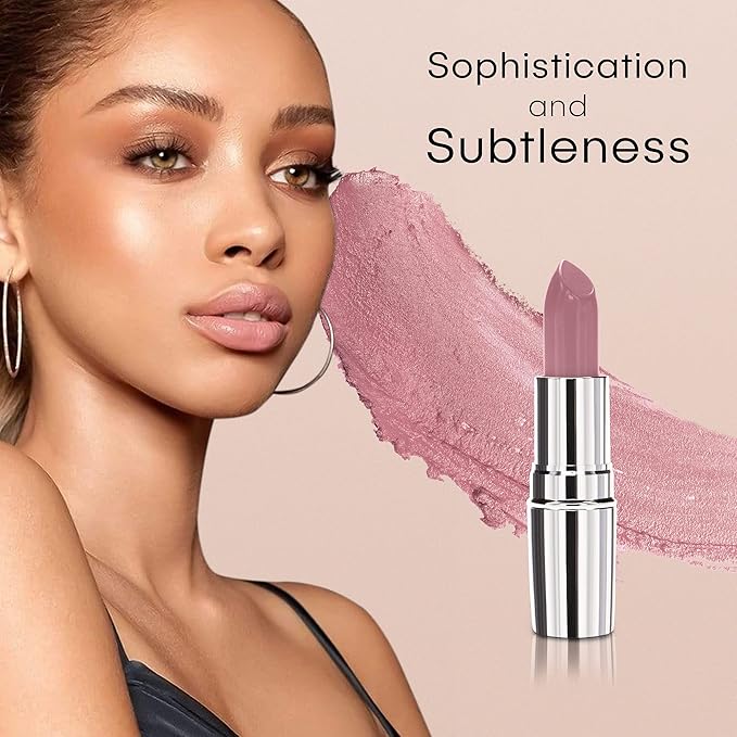 nude envie - Lipstick - Creamy & Long-Lasting Finish - Velvety Texture & Easy Application - Luxury Hydration - With Shea Butter, Vitamin E & Jojoba Oil - Vegan, Paraben-Free & Cruelty-Free - Cool
