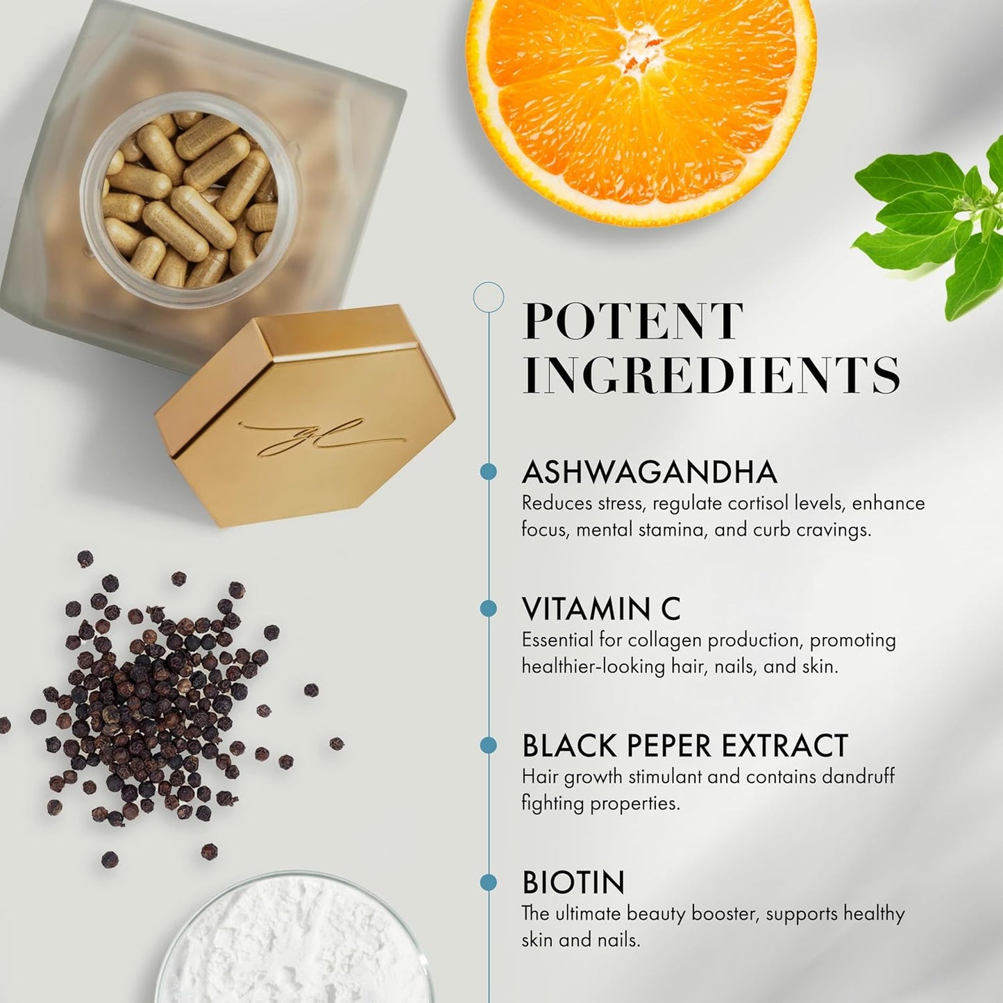 Goldie Locks Hair Growth Supplements Original Formula - Promotes Stronger & Healthier Hair - Vitamins That Enhance Hair, Skin, and Nails, 120 Count