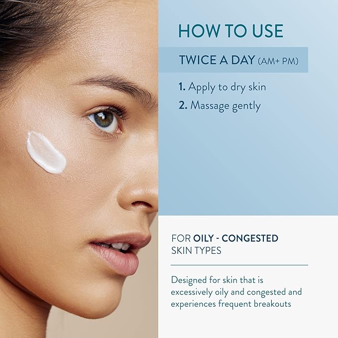 Lancer Skincare The Method: Nourish Women’s Anti-Aging Moisturizer with Hyaluronic Acid, Daily Face Moisturizer, Oily or Congested Skin