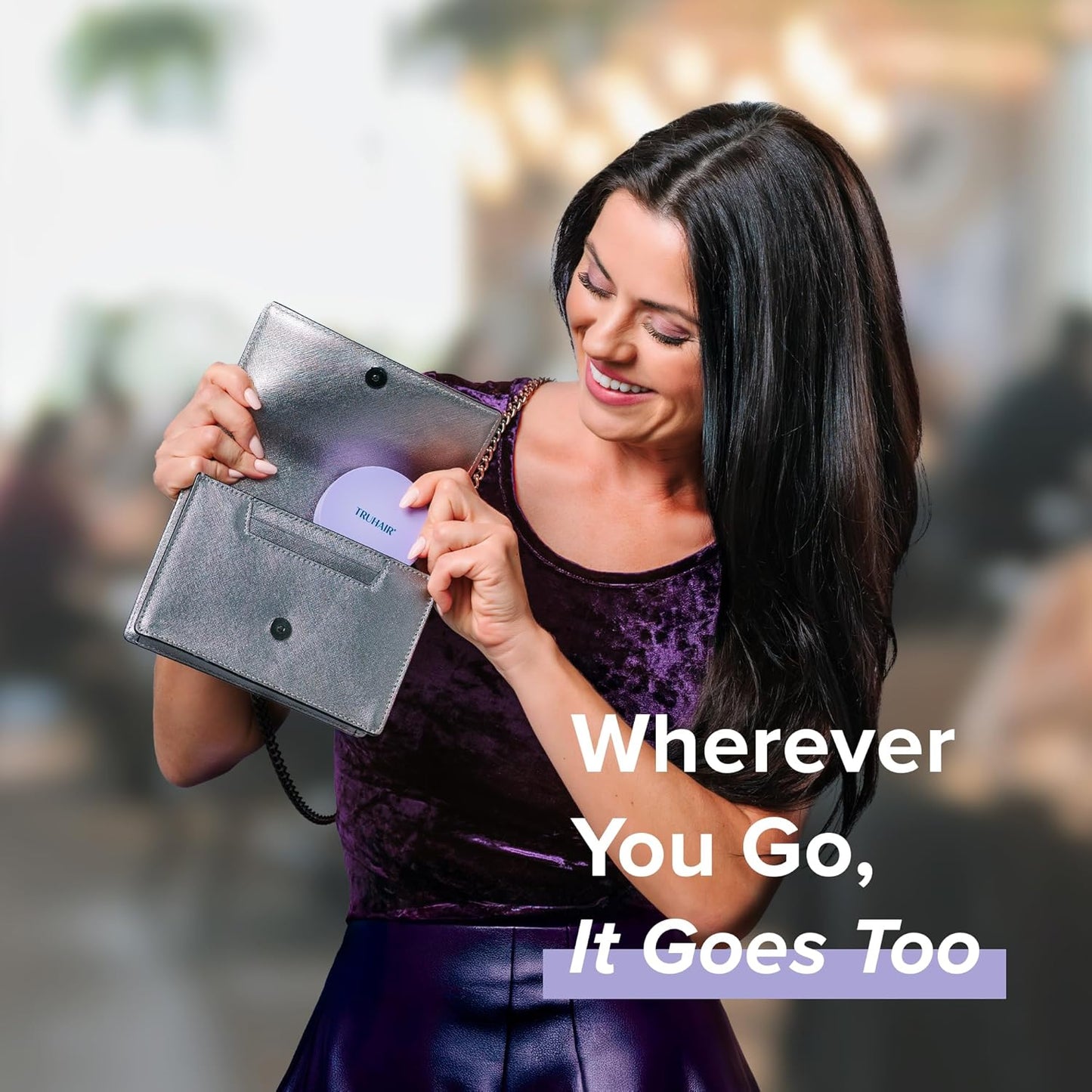 TRUHAIR Root & Scalp Cover Up Pressed Powder Compact, Waterproof, Weightless Hair Coverage & Bald Spot Concealing, Root Touch Up Hair Color for Gray Coverage & Thinning Areas, 0.35 Oz (Black)