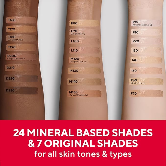 MIRABELLA - Invincible for All HD Liquid Foundation, Moisturizing Face Products for All Skin Types, Full-Coverage Lightweight Foundation Makeup, Moisturizing & Hydrating Beauty Care, Deep D230