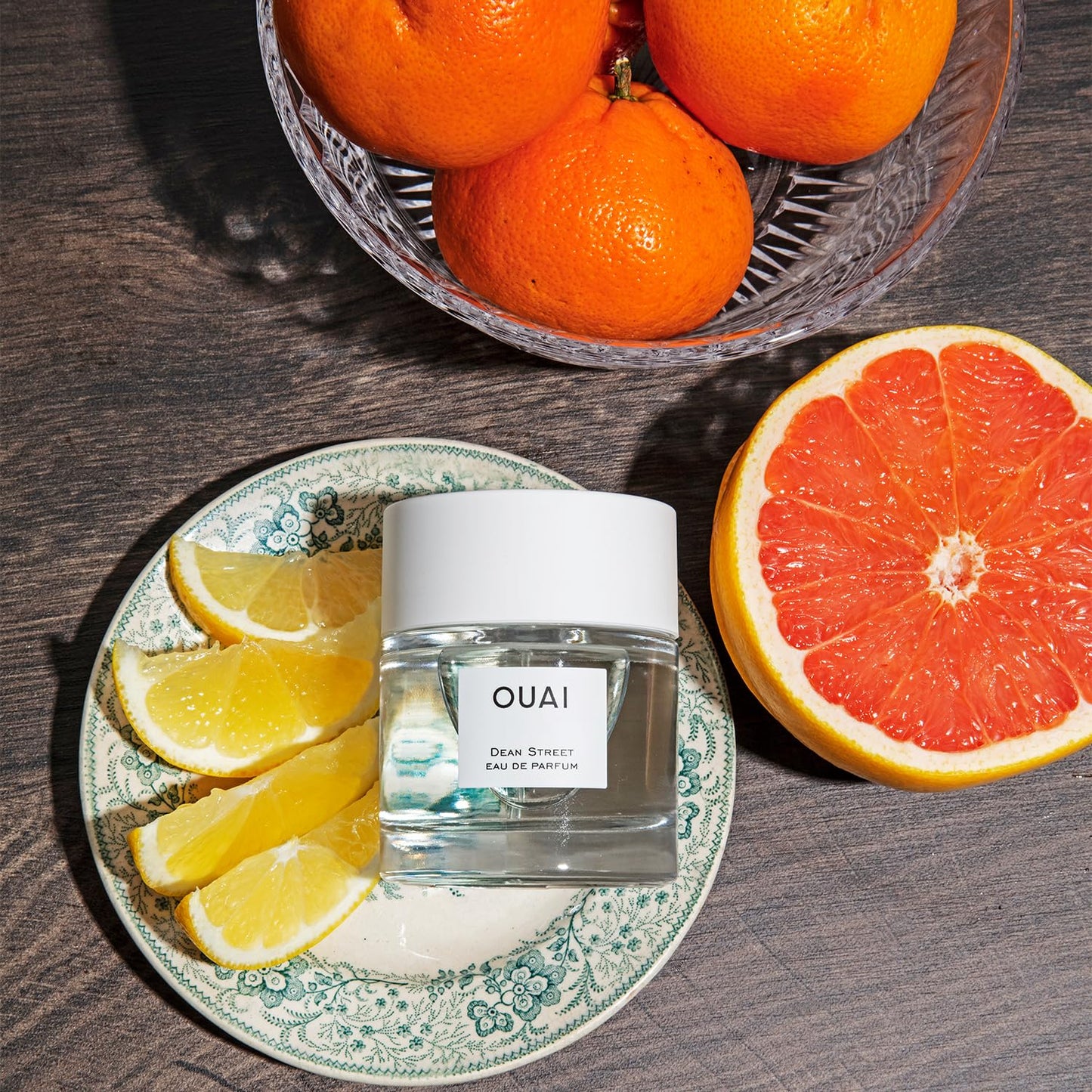 OUAI Dean Street Eau de Parfum - Elegant Womens Perfume for Everyday Wear - Fresh Floral Scent with Notes of Citrus, Apricot, Magnolia and Delicate Hints of Rose and Musk (1.7 Oz)