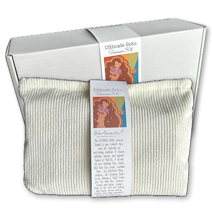 Clean Beauty Skincare Gift Set for Women – Hydrating Face Cleanser, Moisturizer & Eye Cream – Plant-Based Botanical Facial Kit – Perfect Birthday or Self-Care Gift by Boho Aromatic