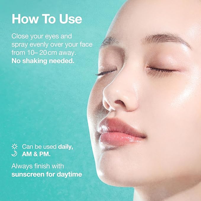 ANUA PDRN Collagen Glow Facial Serum Spray, Hydrating Face Mist, Hyaluronic Acid, dewy Glass Finish, All Skin Types, Instant Plumping Hydration, Firming Care, Korean Skincare, 1.01 fl oz