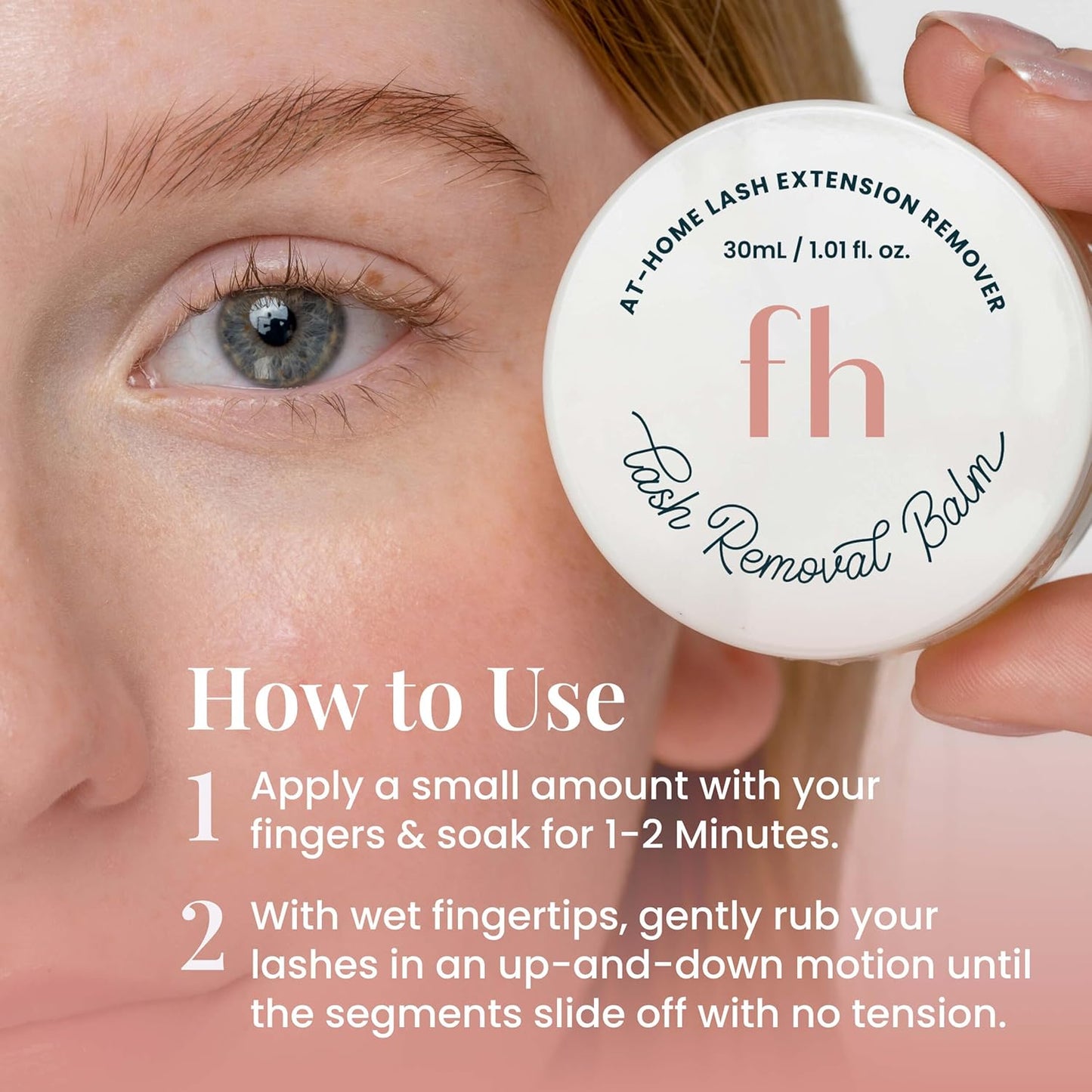 FlutterHabit Lash Removal Balm for Eyelash Adhesive and False Eyelashes, DIY Eyelash Extension Remover, Lash Remover for Lash Extensions, 30mL