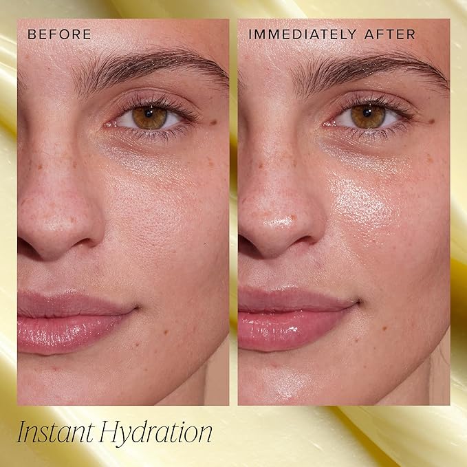 Farmacy Ceramide Face Moisturizer - Honey Halo Ultra Hydrating Facial Moisturizer with Buckwheat Honey + Ceramides - Helps Restore Barrier + Replenish Dryness - Plumping Skin Care for Dry Skin (9ml)