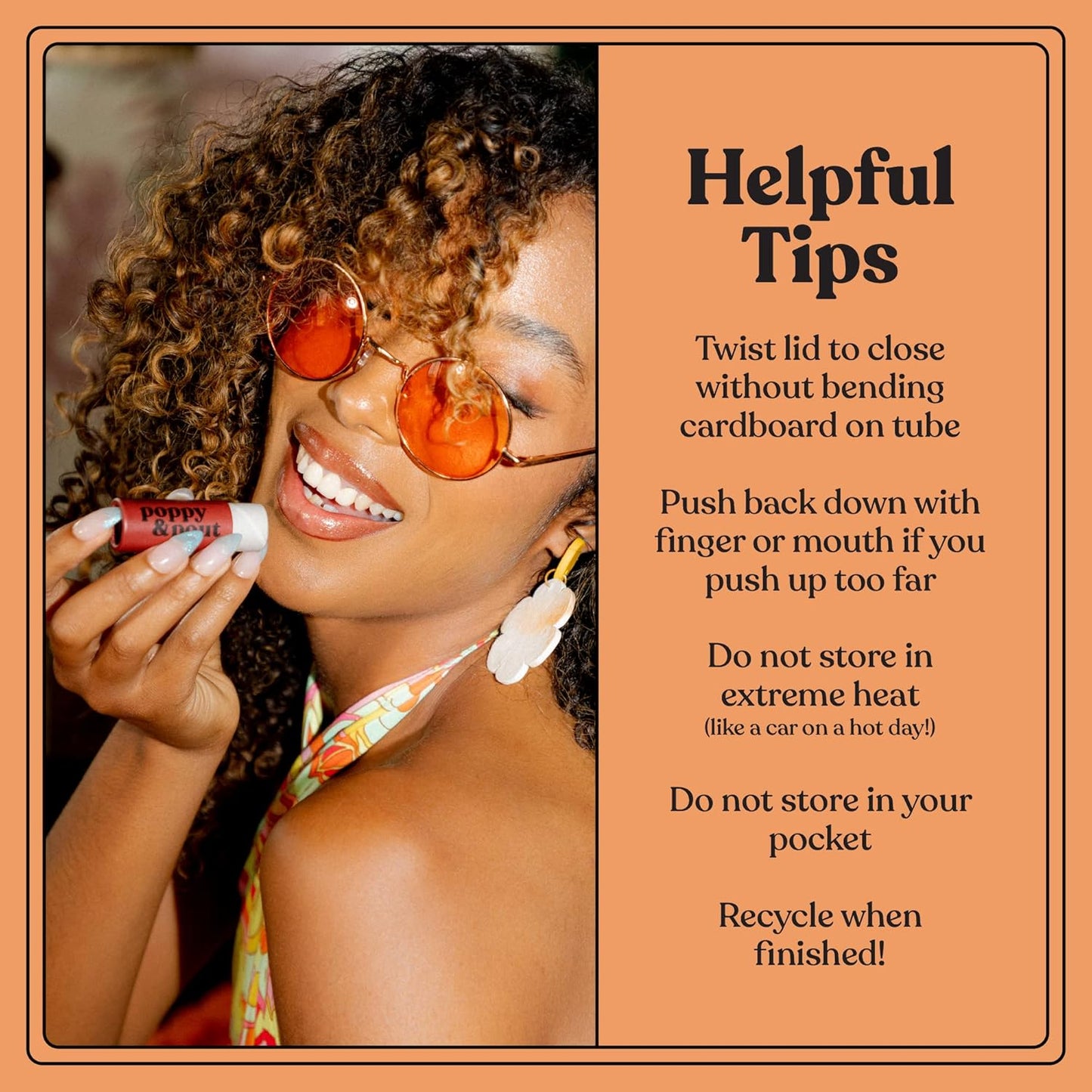 Jumbo Lip Balm Gift Set (10-Pack) | Poppy & Pout All Natural Lip Balms & Moisturizers | Hydrates with Beeswax, Vitamin E, Organic Coconut Oil | Cruelty-Free | Lip Balm in Recyclable Cardboard Tube