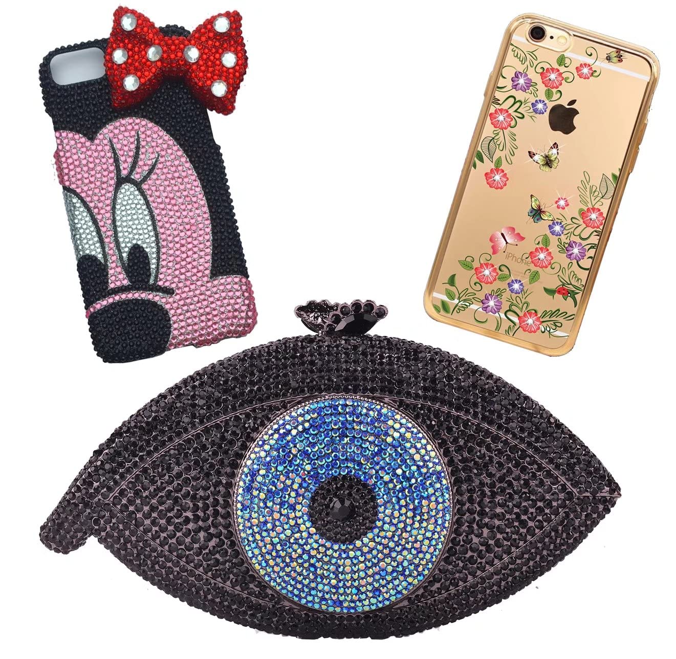 1000 Pieces SS20 5mm Flatback Rhinestones AB Clear Round Gems Crystals for Nail Art DIY Crafts Clothes Shoes Bags （Transparent Green AB）