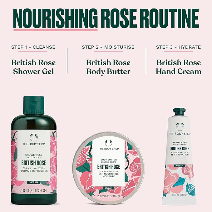The Body Shop British Rose Hand Cream 30ml