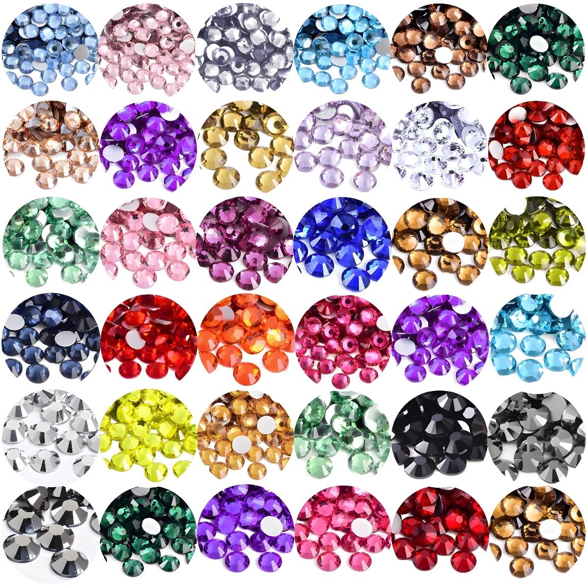 Flatback Rhinestones Round Gems for Nails Art and Crafts 2000Pcs SS16 4mm Glitter Crystals Stone DIY Bags Clothes Shoes (Peacock Blue)