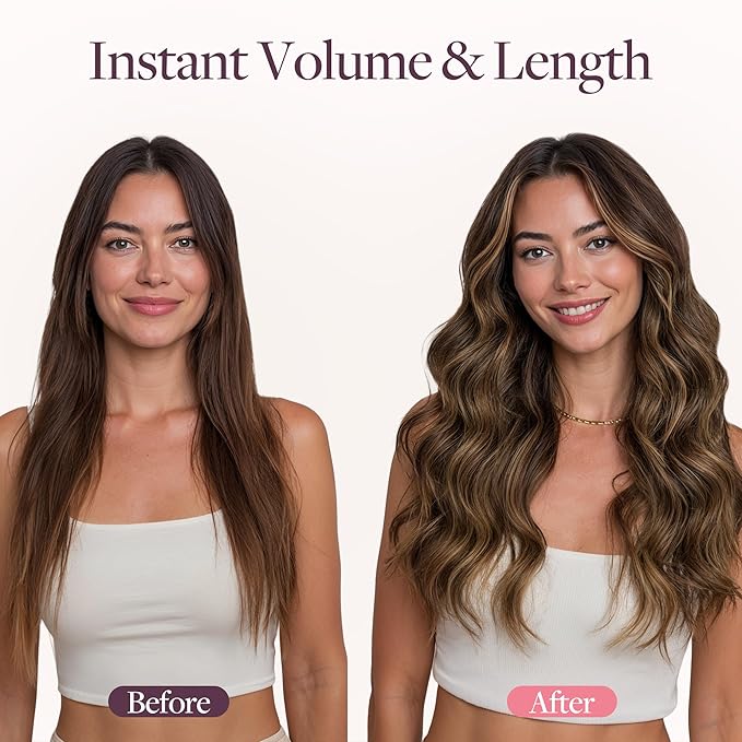 GOO GOO Genius Narrow Edge PU Weft Hair Extensions Human Hair, Invisible Sew in Hair Extensions Human Hair, P17A/60A Ash Blonde Highlighted Platinum Blonde 22 Inch 120g, Seamless Soft Lightweight