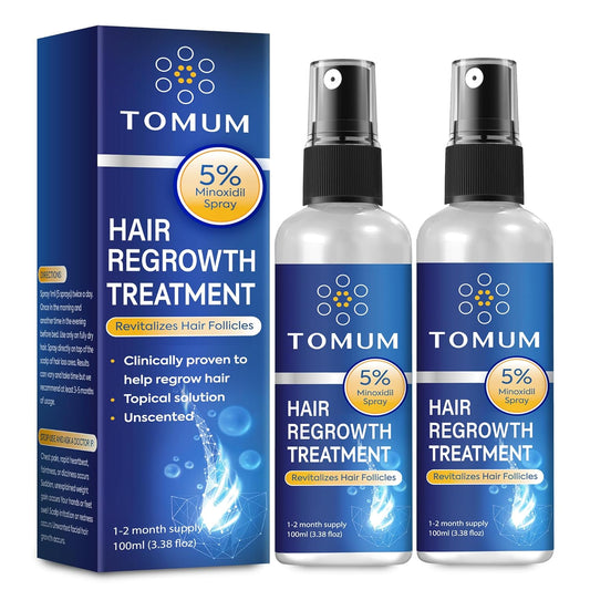 Minoxidil for Men and Women Hair Growth: 5% Minoxidil Spray Hair Regrowth Treatment Serum Stop Hair Thinning and Hair Loss For Stronger Thicker Longer Hair 100ml
