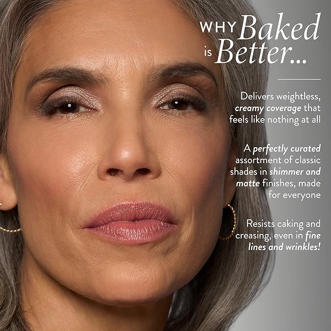 LAURA GELLER NEW YORK The Delectables Timeless Tones Baked Eyeshadow Palette | 14 Pigmented Eyeshadows Blendable Everyday Look