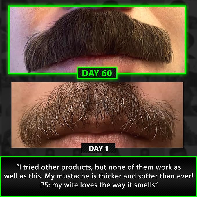 Biotin Beard Balm + 11-in-1 Beard & Hair Growth Shampoo – Kit with Castor Oil, Peppermint & Keratin – 2X Thickening Balm, Mustache Wax & Conditioner – Hydrates, Thickens & Softens