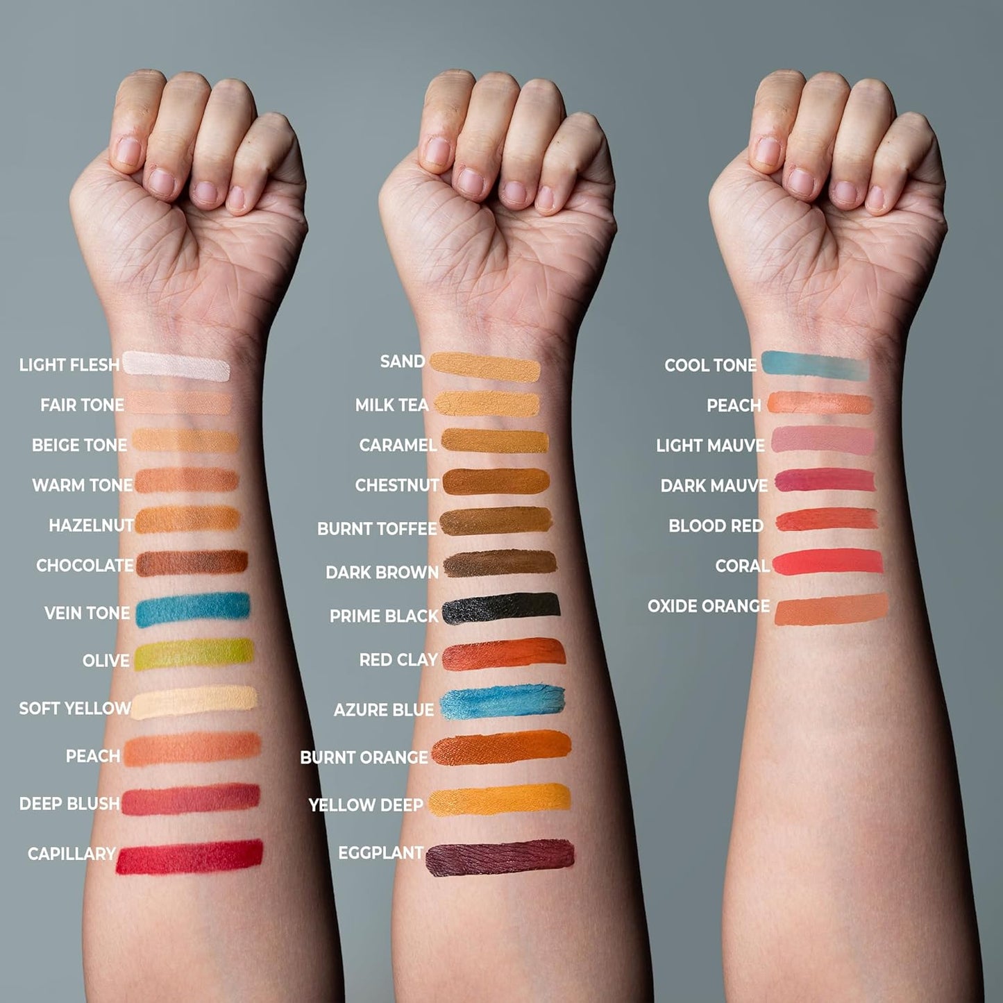 Alcohol Palette Refill Pans - Skin Tones - Olive