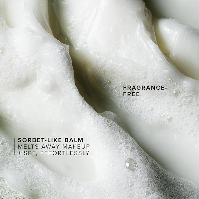 Farmacy Sensitive Skin Makeup Remover Cleansing Balm - Green Clean Waterproof Makeup Remover Balm + Oil Cleanser for Face - Melts Make Up + SPF - Hydrates + Softens Skin - Fragrance Free (30ml)