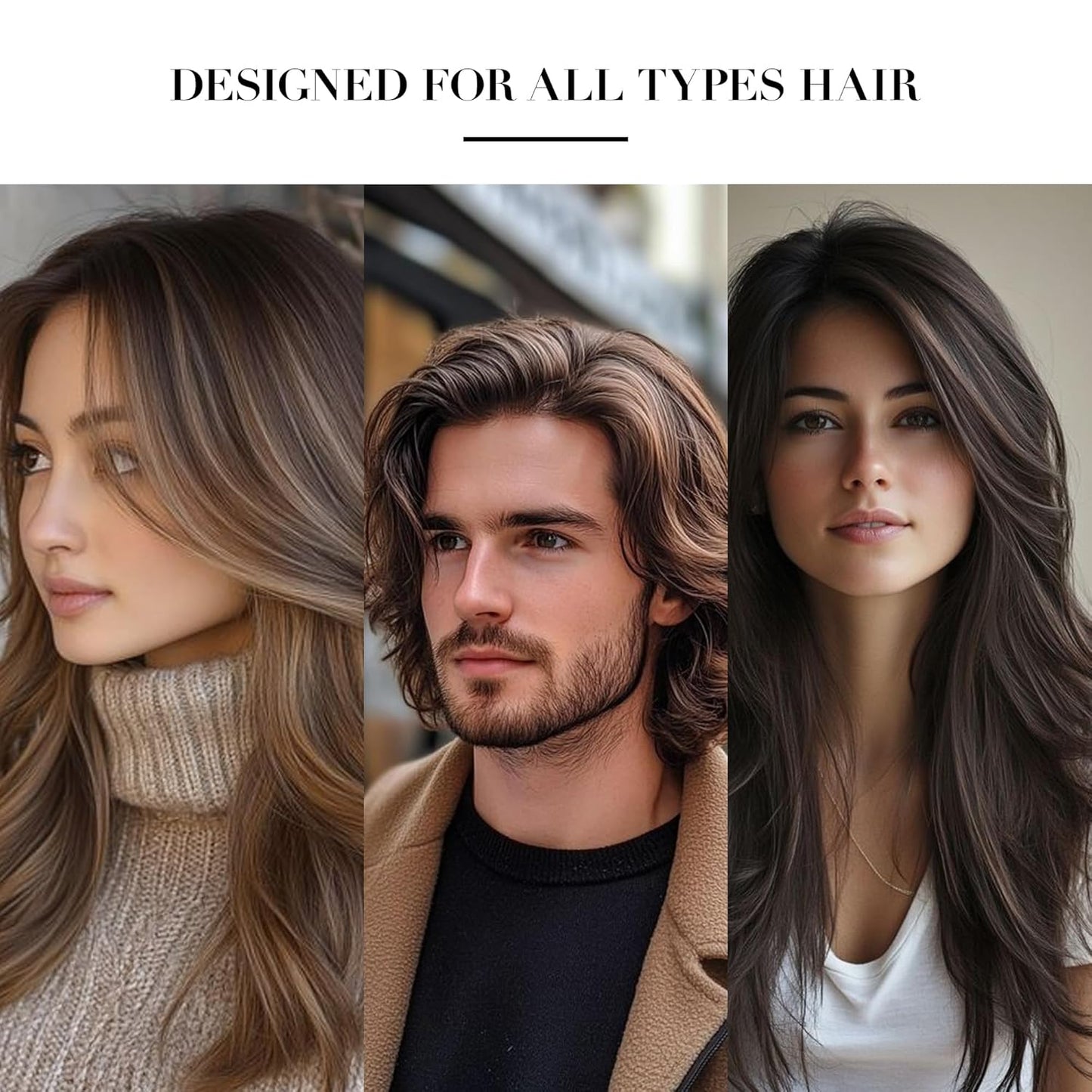 Bamboo Hair Brush, Paddle Detangling Brush for Scalp Massage & Hair Growth, Anti-Frizz & Static-Free, for Thick, Thin, Curly & Dry Hair