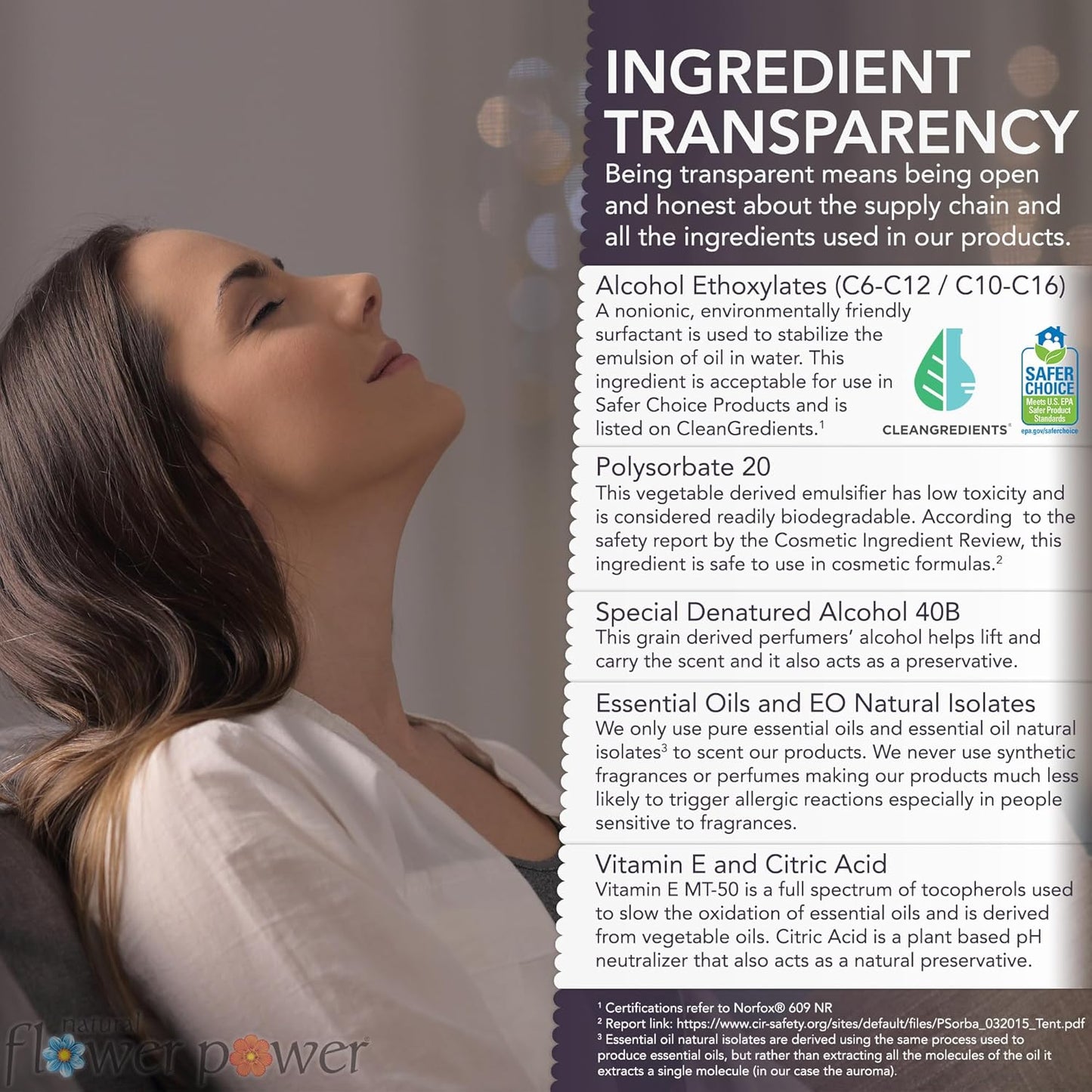 Air Freshener Spray - Odor Eliminator with Essential Oils for the Home, Car & Fabric - Cruelty Free & Vegan - 2 Pack with Lavender and Citrus & Spice - 2 x 4 oz