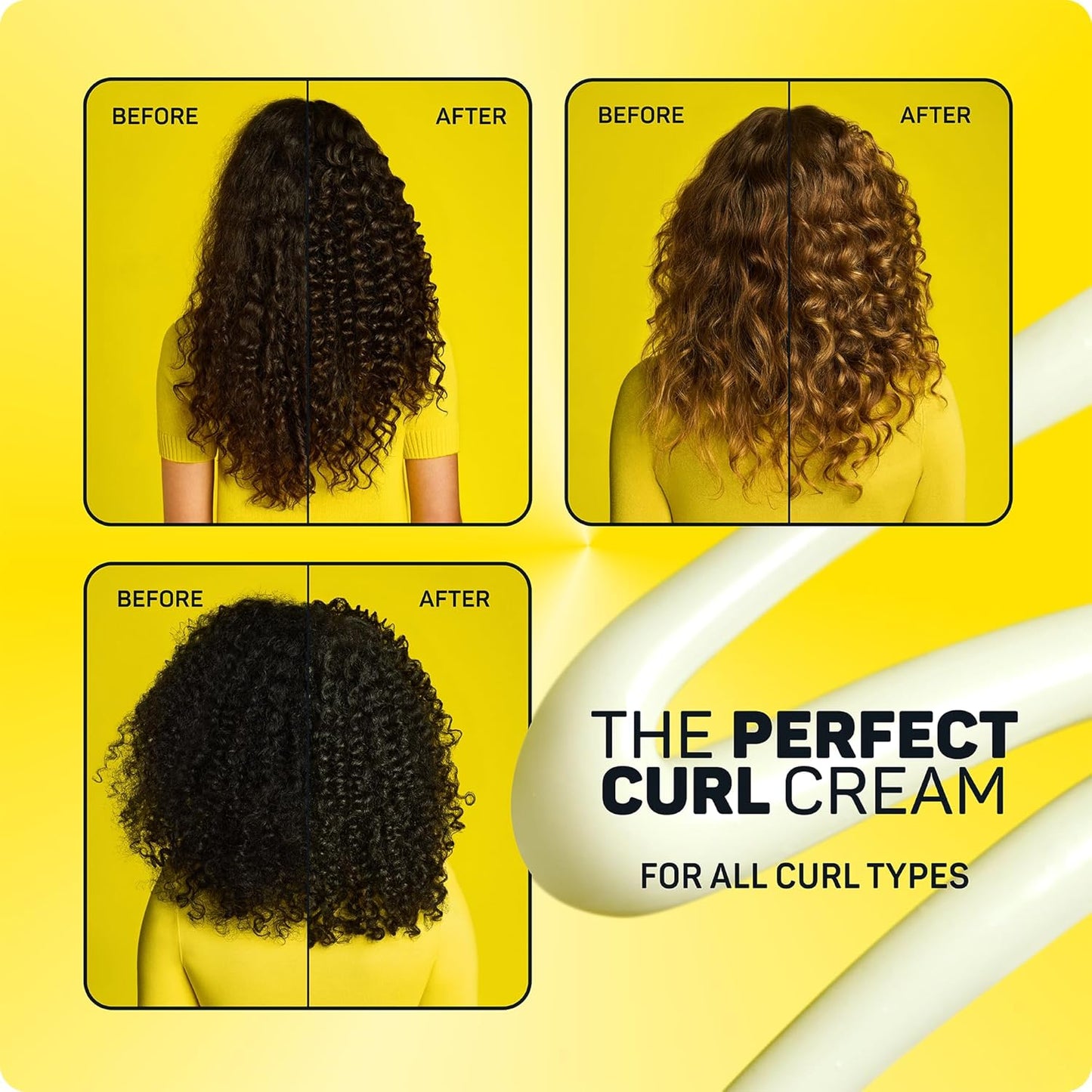 Marc Anthony Curl Envy Cream - Defining Cream for Coarse, Frizzy Curls with Avocado Oil & Shea Butter - Sulfate-Free, Adds Bounce - 6 Oz