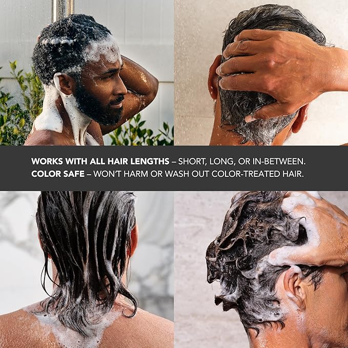 Caldera + Lab The Shampoo | Men’s Shampoo for Healthy Hair, Sulfate-Free Daily Cleanser, Dermatologically Tested - All Hair Types