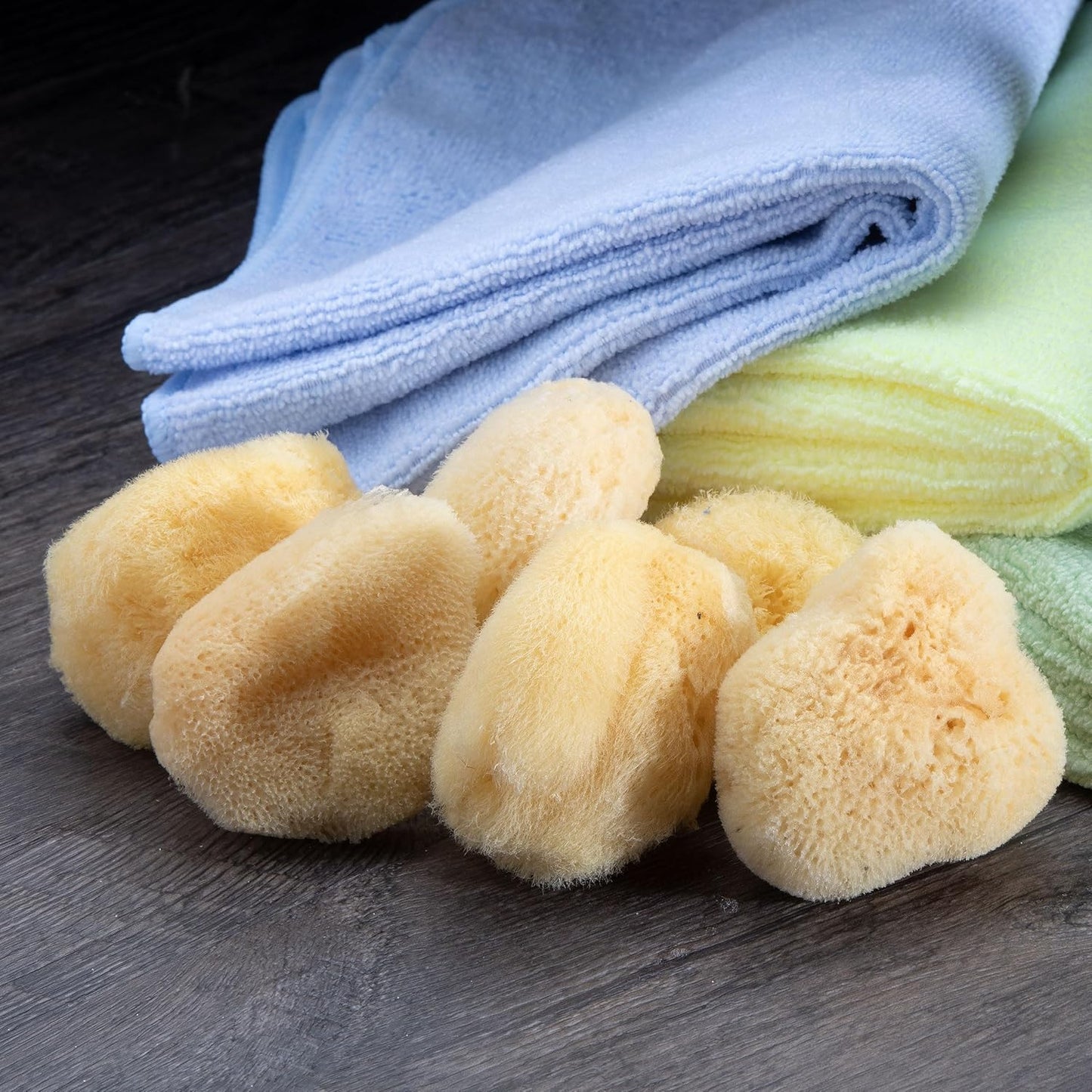 Sea Silk Sponge 6pc Kit, Hand Cut, Small, Approx. 1-2 inches, Ideal for Cosmetic Use and Facial Cleansing