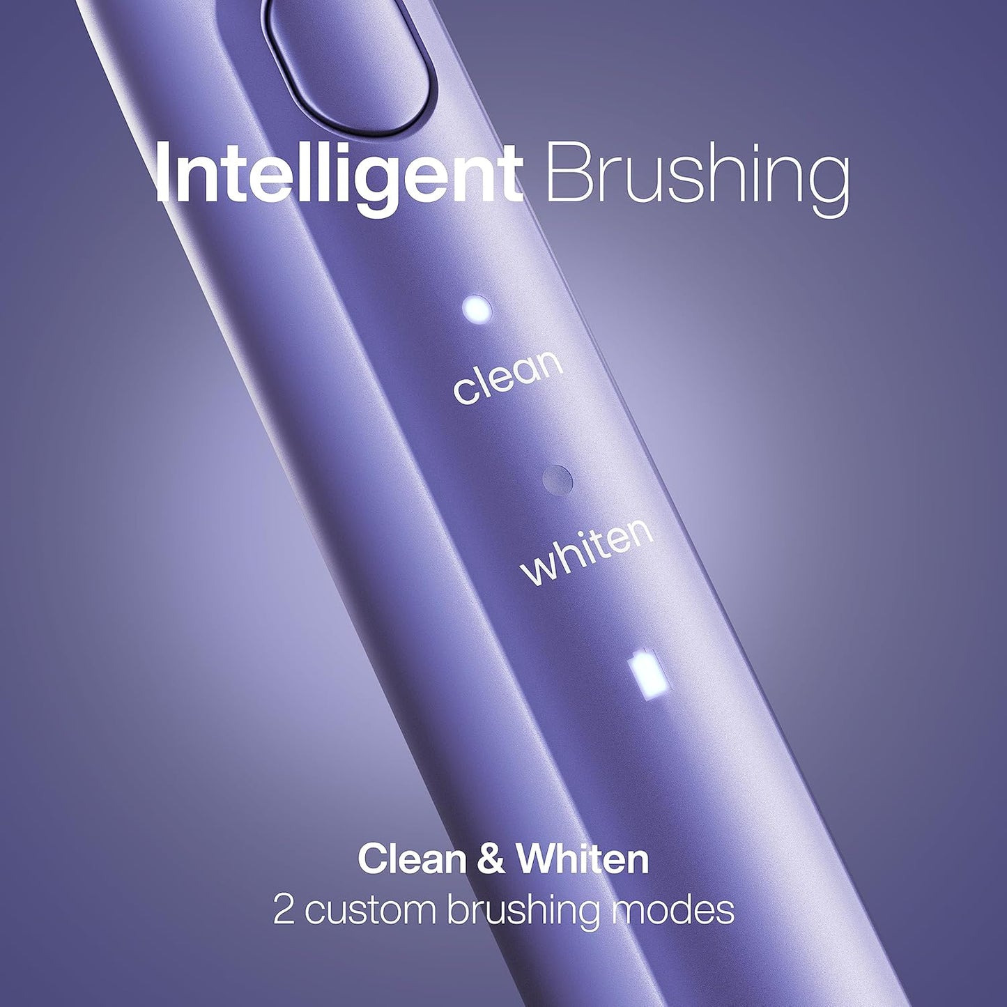 Aquasonic Icon ADA-Accepted Rechargeable Toothbrush | Magnetic Holder & Slim Travel Case | 2 Brushing Modes & Smart Timers | Gentle Micro-Vibrations (Lilac)